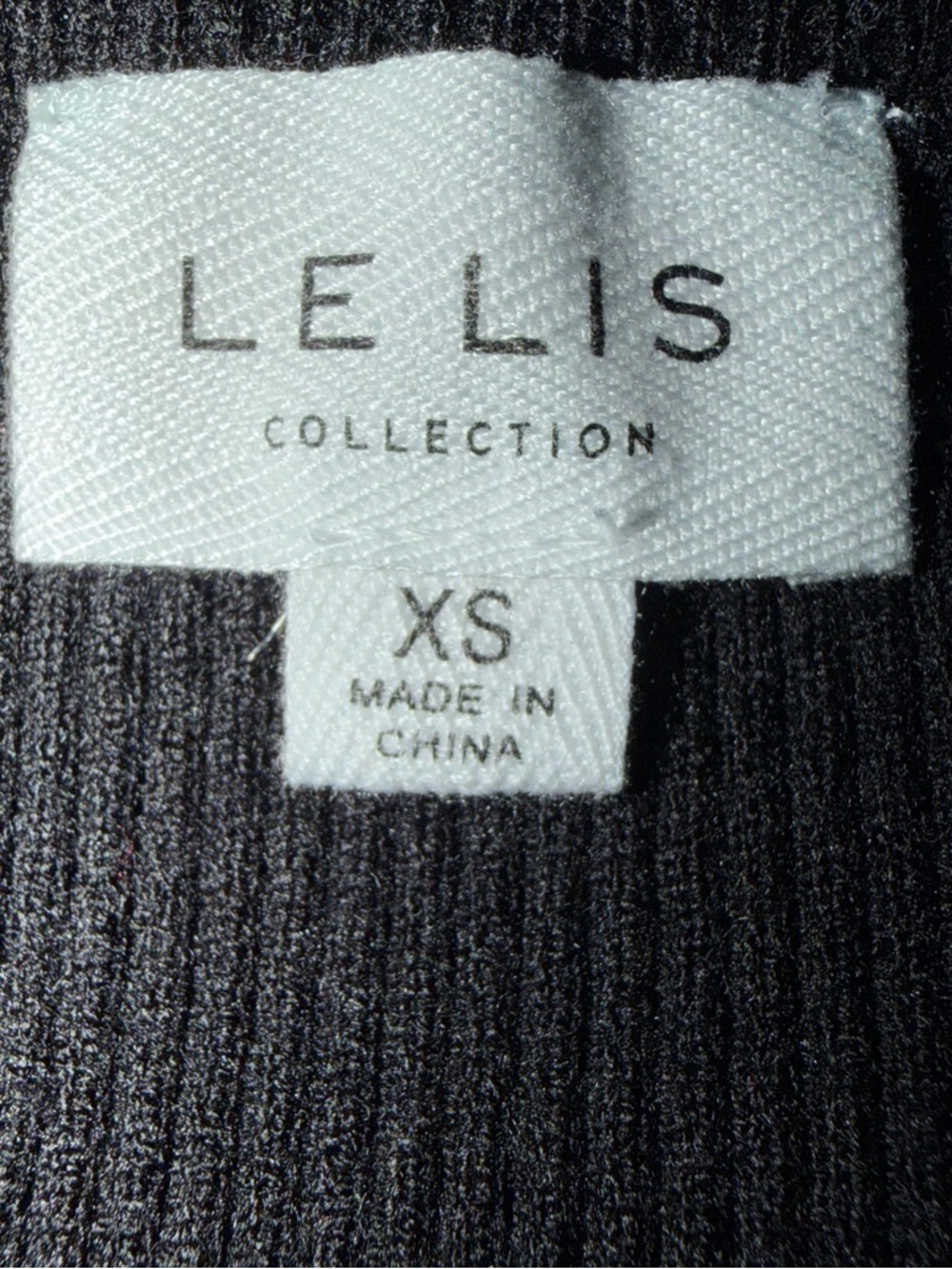 LE LIS Size XS Ribbed Striped Dress - Picture 4 of 6